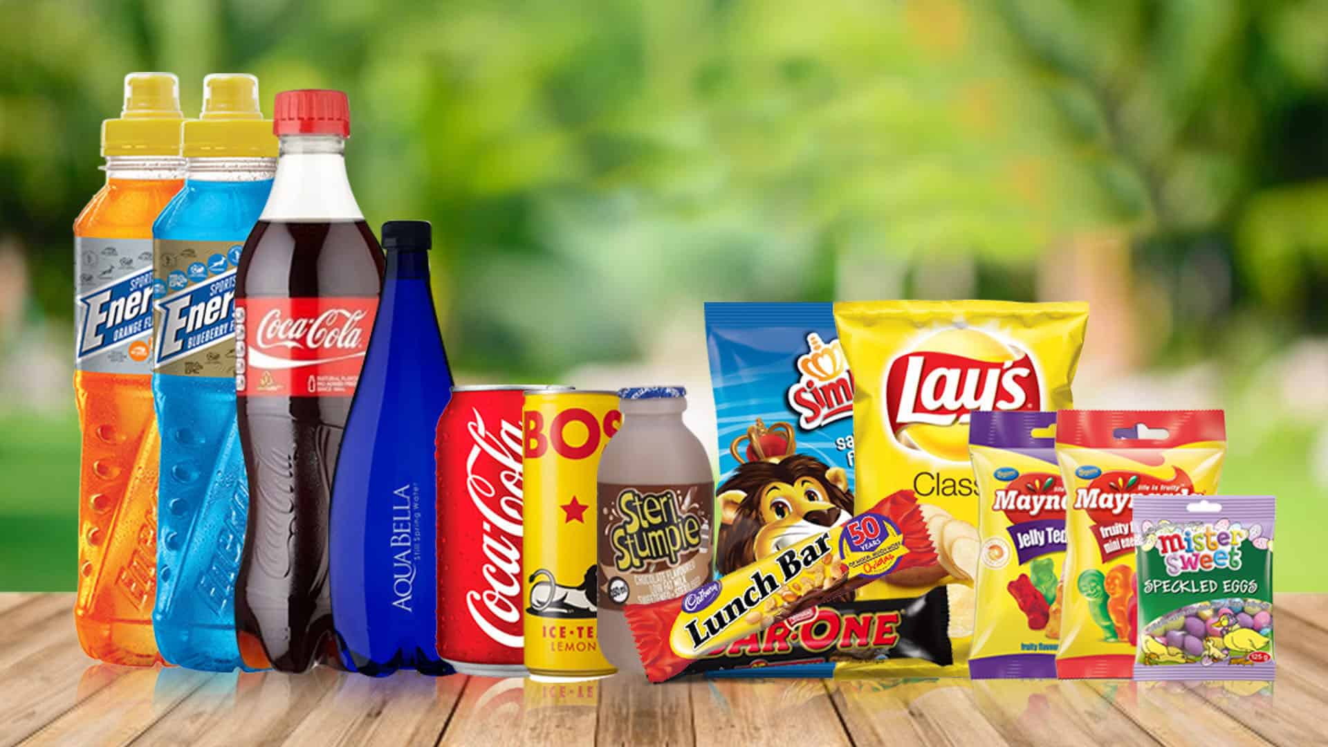 collection of snacks and sweets we offer